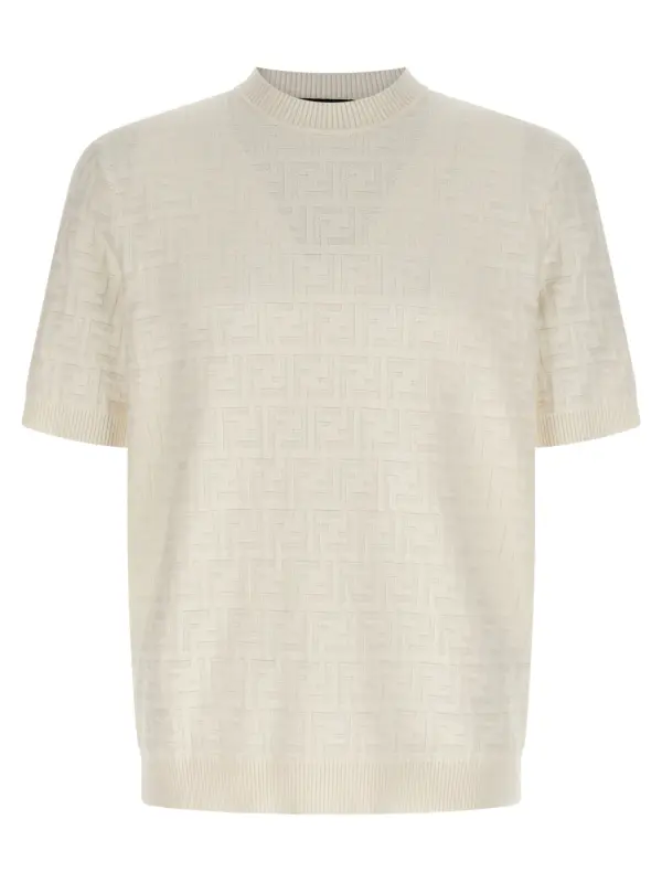 'FF' sweater FENDI White