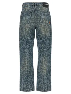 Jeans Monogram GH1ML135DG126AW BALMAIN Blue