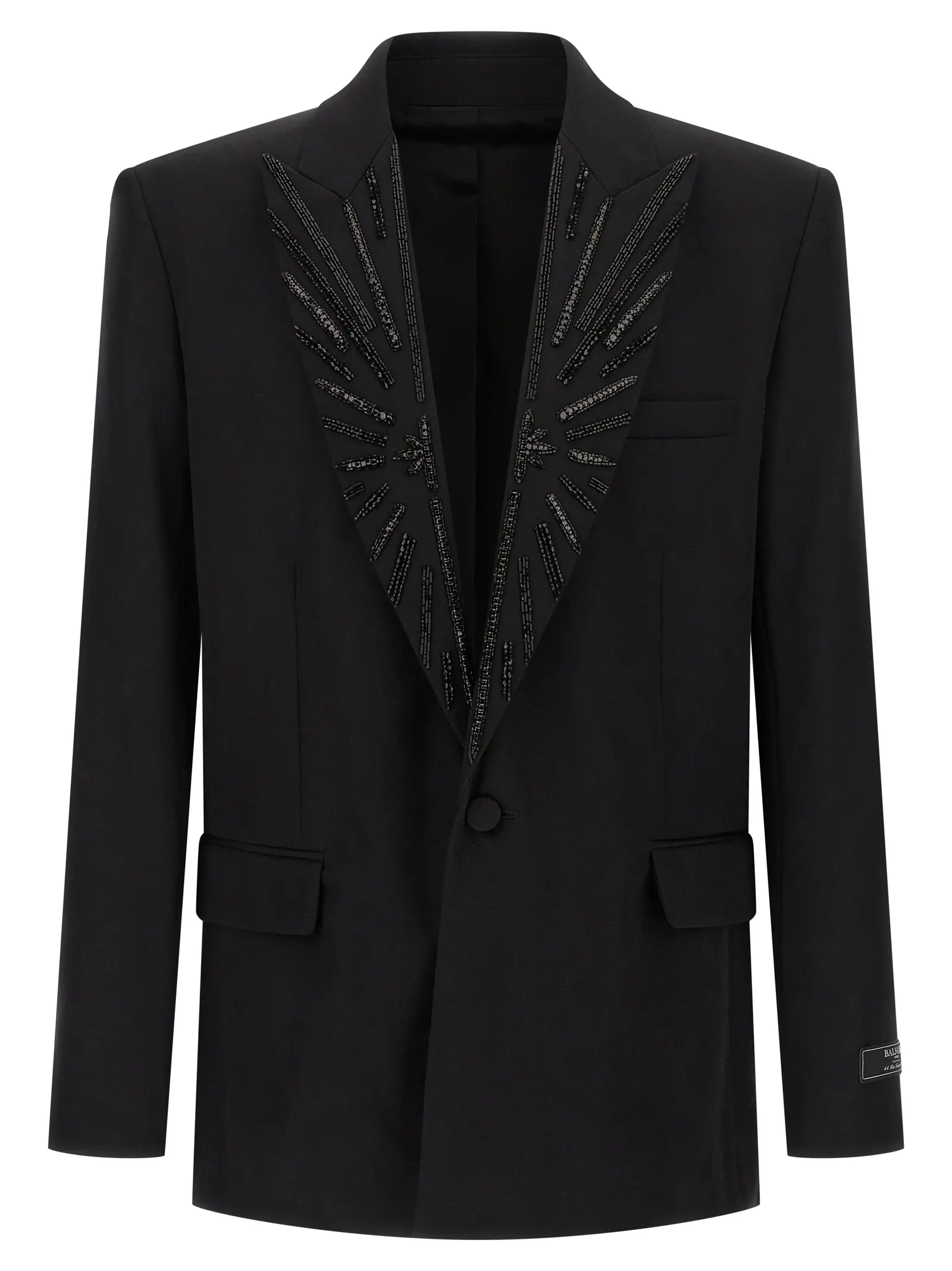 Блейзер Balmain Crystal Чорний 1 Crystal blazer BALMAIN Black