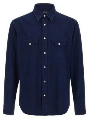 'Western' shirt TOM FORD Blue