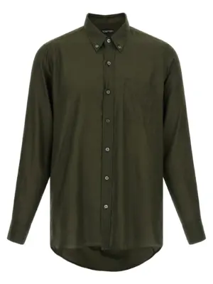 Button-down shirt TOM FORD Green