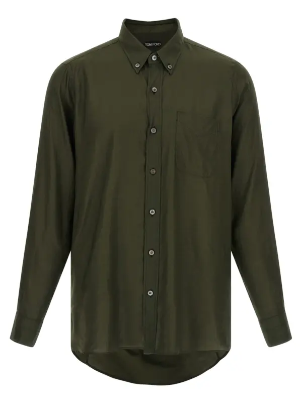 Button-down shirt TOM FORD Green