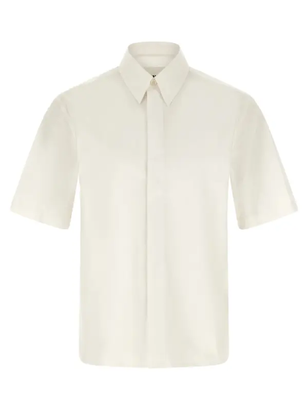 Logo embroidery shirt JIL SANDER White