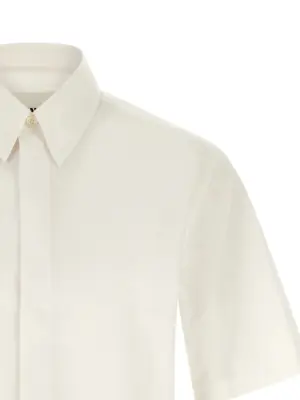 Logo embroidery shirt Man JIL SANDER White