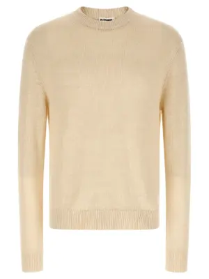 Silk hemp sweater JIL SANDER Beige