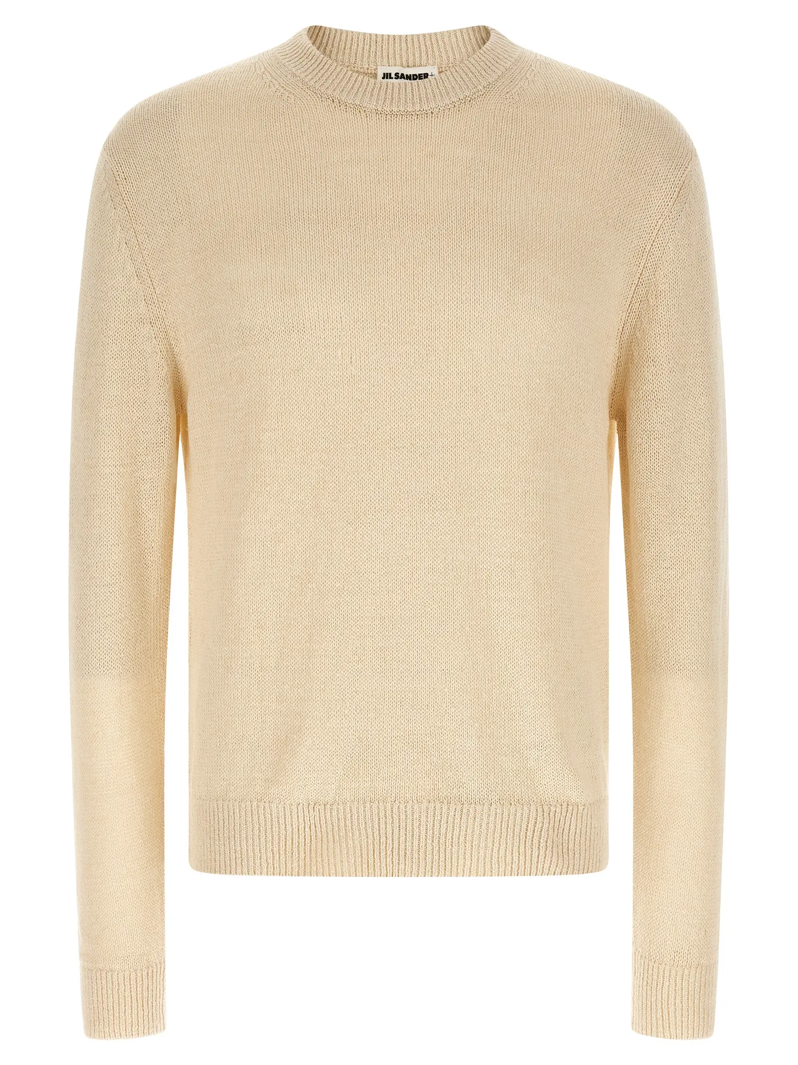 Светр Jil Sander з шовку та конопель Бежевий 1 Silk hemp sweater JIL SANDER Beige