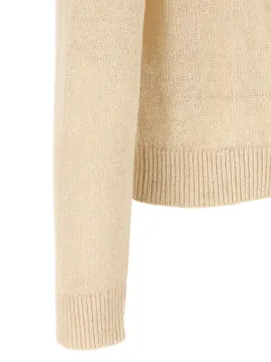 Silk hemp sweater 50% hemp 50% silk JIL SANDER Beige