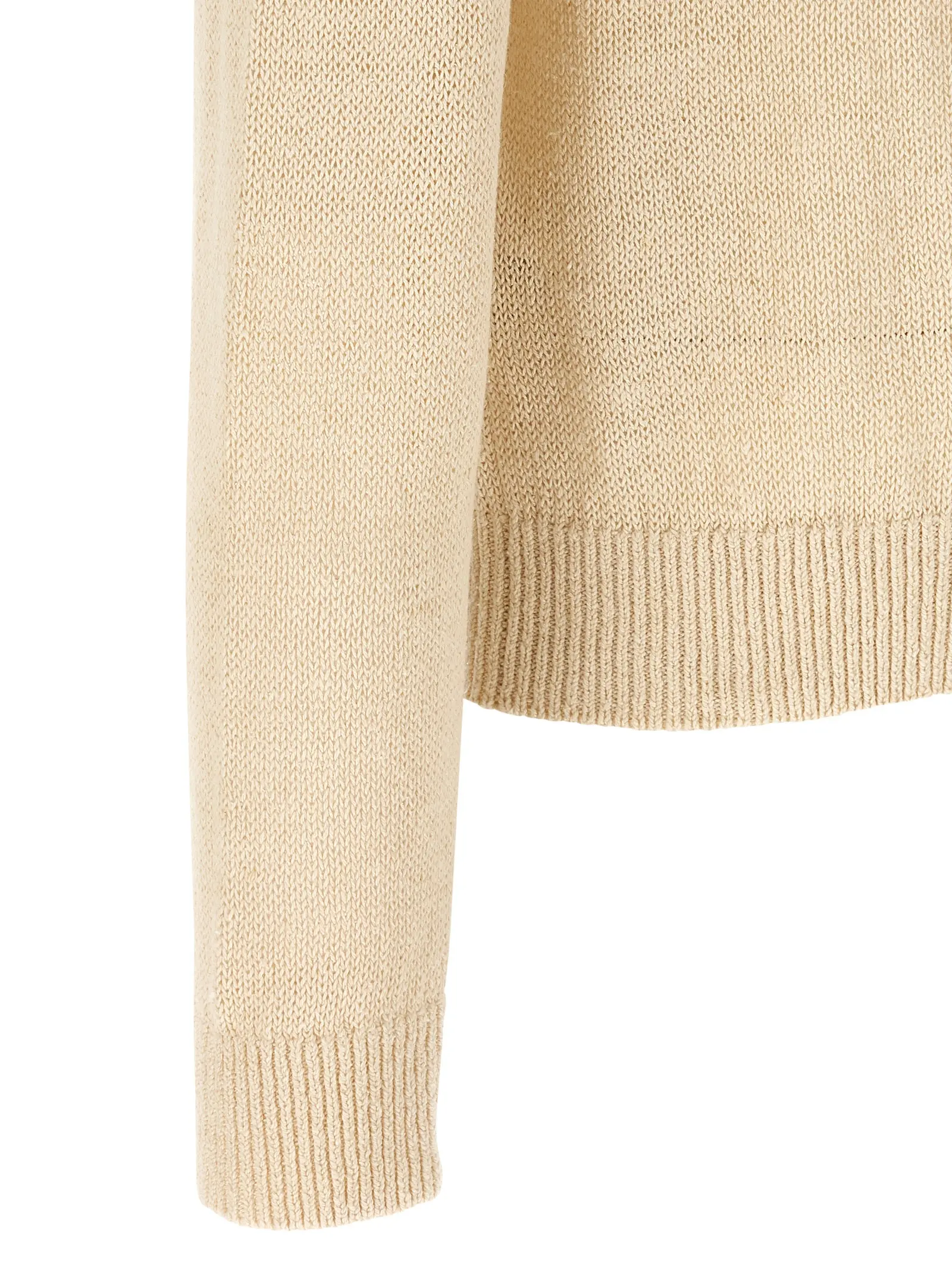Светр Jil Sander з шовку та конопель Бежевий 4 Silk hemp sweater 50% hemp 50% silk JIL SANDER Beige