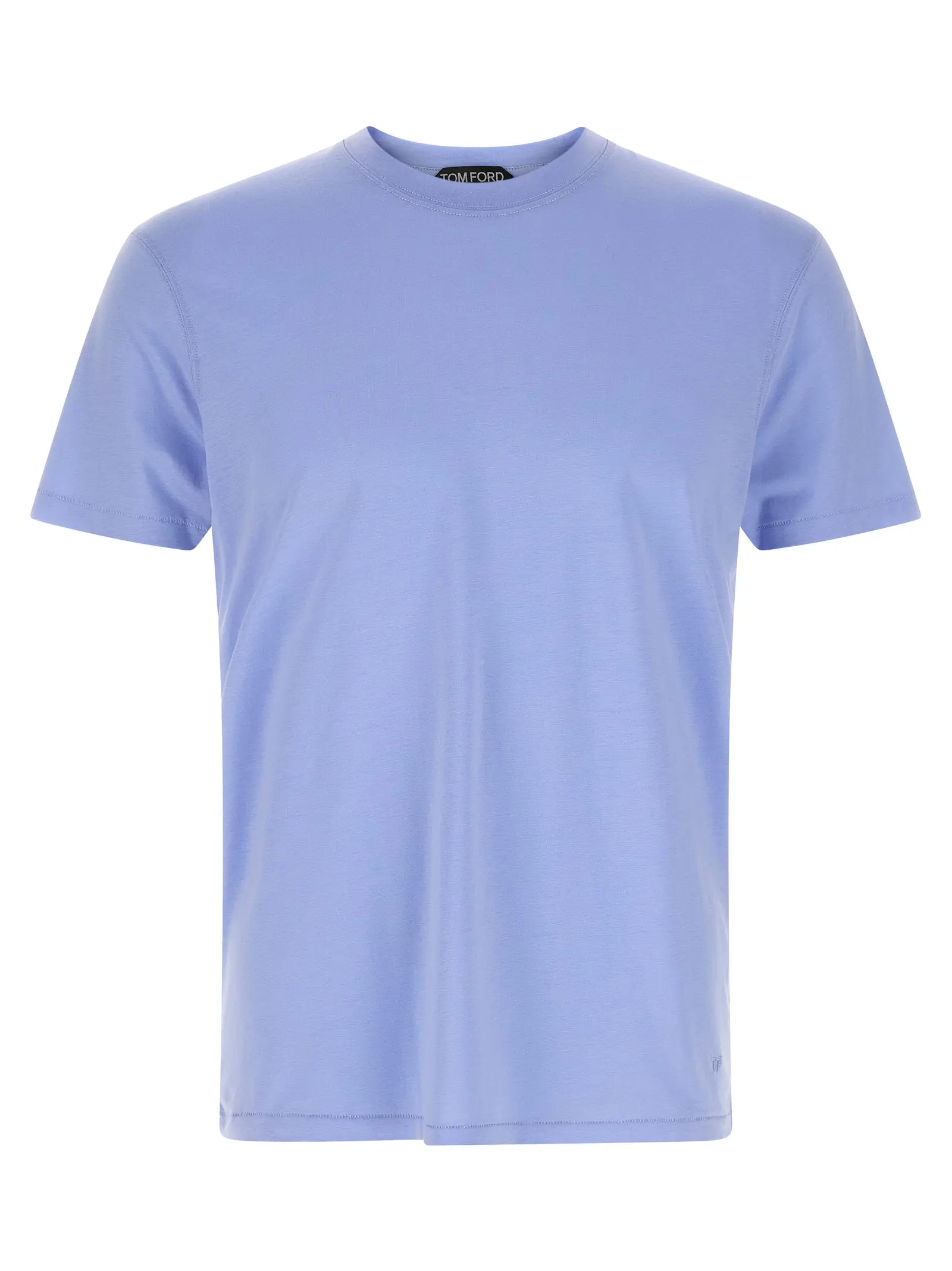 Футболка Tom Ford Logo Embroidery Блакитна 1 Logo embroidery t-shirt TOM FORD Light Blue