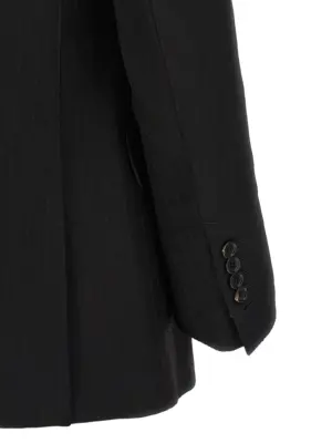 Satin striped blazer 100% wool TOM FORD Black