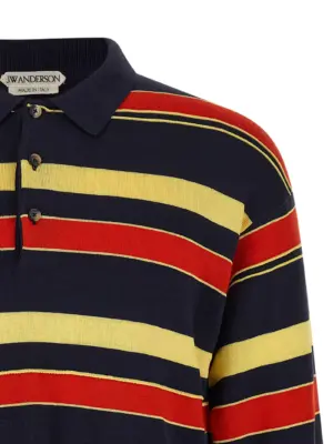 Knitted polo shirt Man J.W.ANDERSON Multicolor