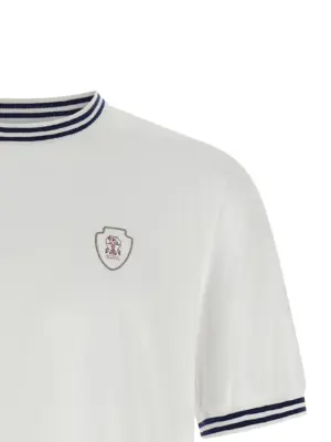 Solomeo coat of arms t-shirt Man BRUNELLO CUCINELLI White