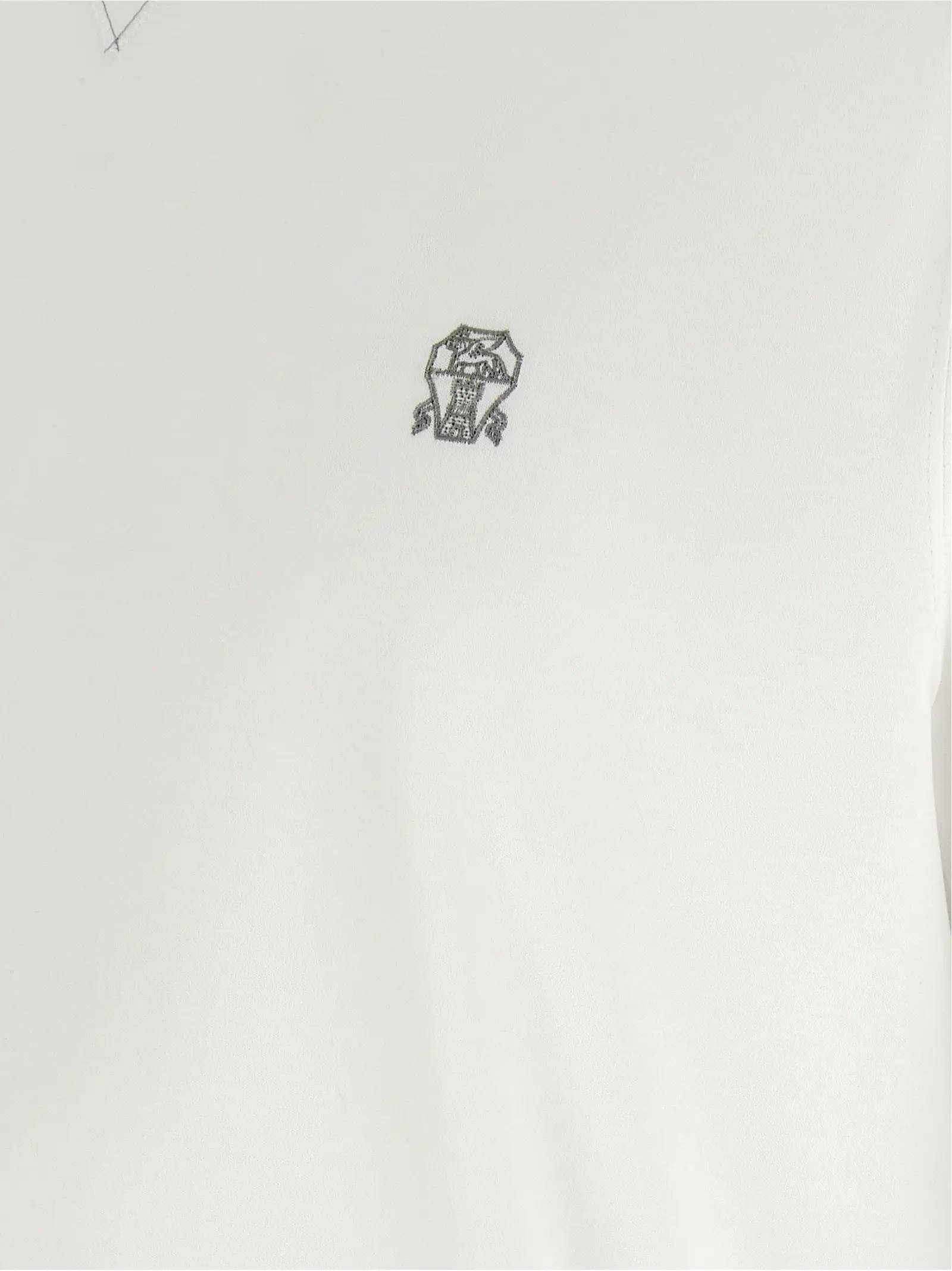 Футболка Brunello Cucinelli з подвійного шару Біла 4 Double layer t-shirt 100% cotton BRUNELLO CUCINELLI White