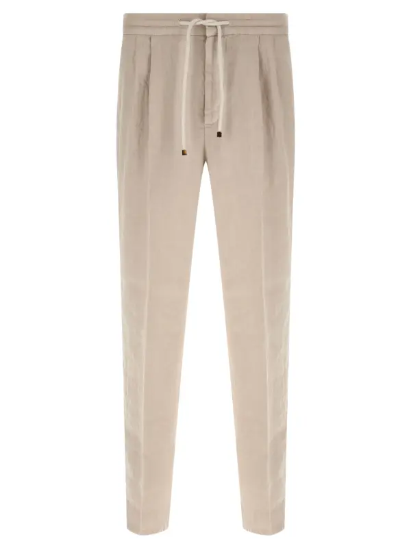 Linen trousers BRUNELLO CUCINELLI Beige