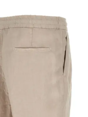 Linen trousers 100% linen BRUNELLO CUCINELLI Beige