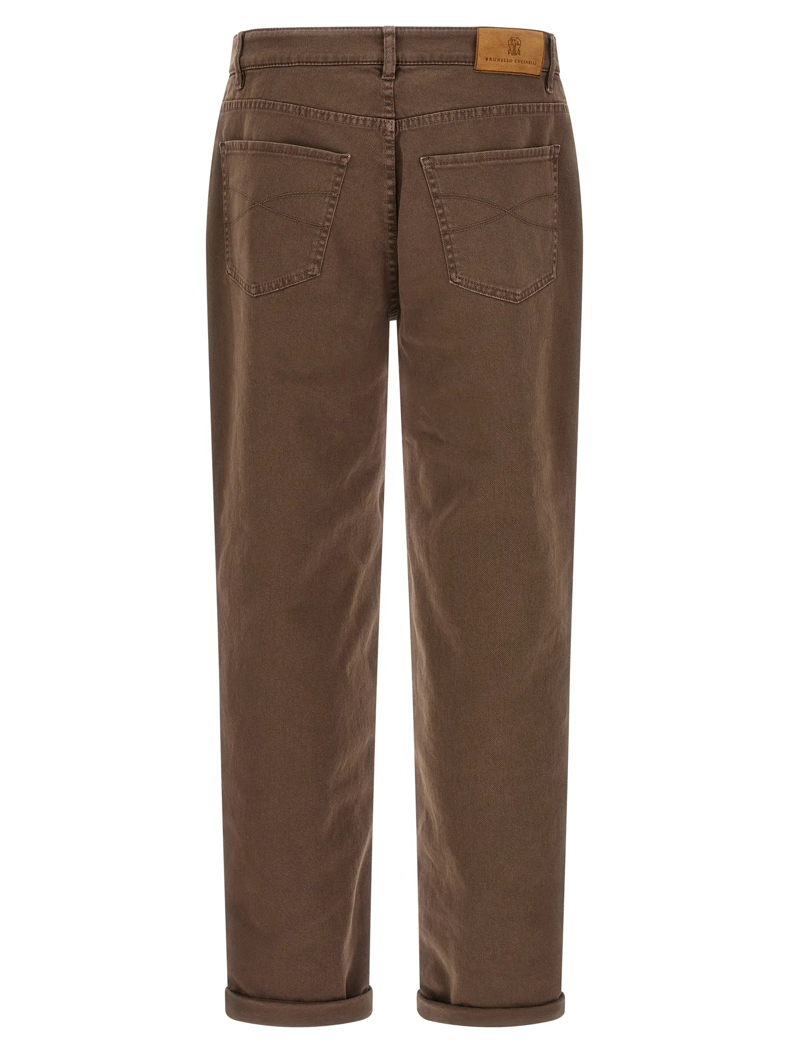 Джинси Brunello Cucinelli Garment-Dyed Коричневі 2 Garment-dyed jeans M277PD3210C7503 BRUNELLO CUCINELLI Brown