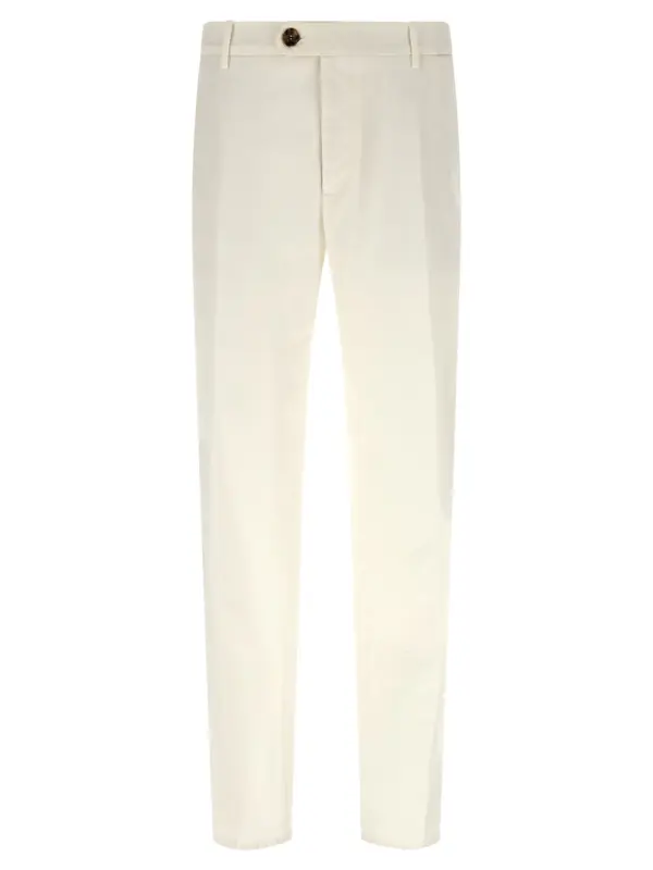 American Pima Cotton pants BRUNELLO CUCINELLI White