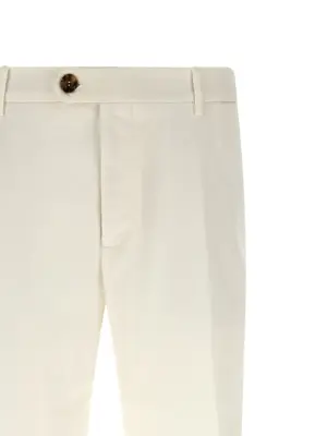 American Pima Cotton pants Man BRUNELLO CUCINELLI White