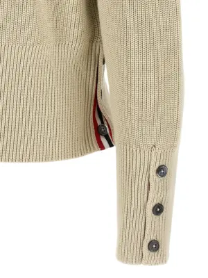 '4BAR' sweater 100% cotton THOM BROWNE Beige