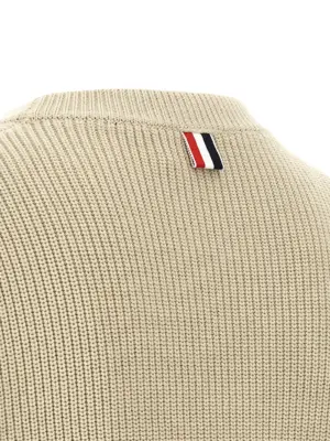 '4BAR' sweater Spring Summer 2026 THOM BROWNE Beige