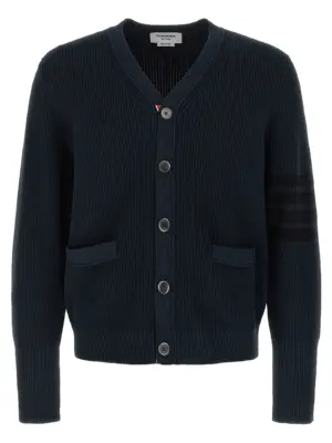 'Garment Dye' cardigan THOM BROWNE Blue