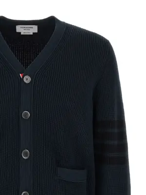 'Garment Dye' cardigan Man THOM BROWNE Blue
