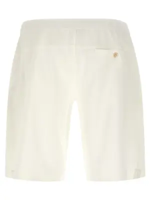 Interlock cotton bermuda shorts ML8243390TC159 BRUNELLO CUCINELLI White