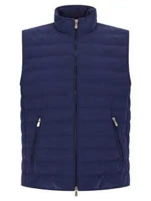 Quilted vest BRUNELLO CUCINELLI Blue