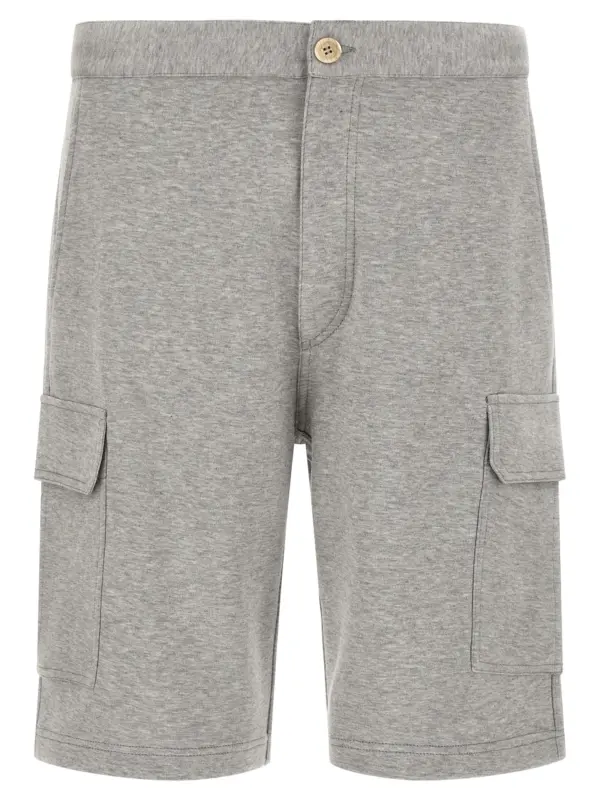 Cargo bermuda shorts BRUNELLO CUCINELLI Gray