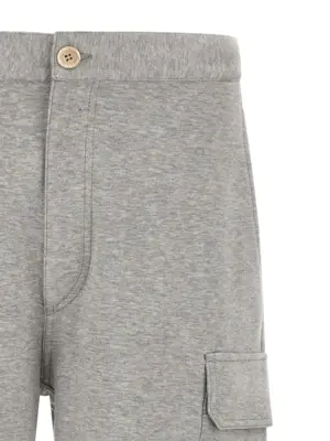 Cargo bermuda shorts Man BRUNELLO CUCINELLI Gray