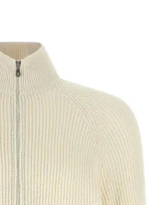 Zip cardigan Man BRUNELLO CUCINELLI White