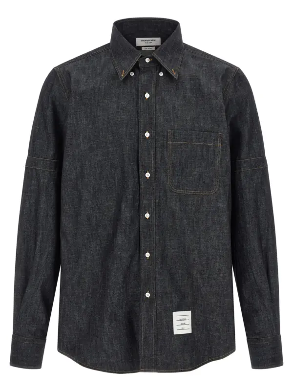 Denim shirt THOM BROWNE Blue