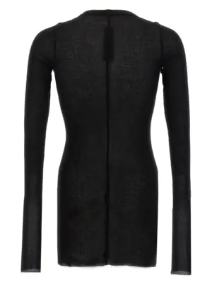 'Rib LS T' T-shirt RU01F2250RC09 RICK OWENS Black