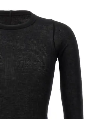 'Rib LS T' T-shirt Man RICK OWENS Black