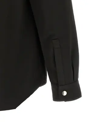 'Outershirt' shirt 100% polyester RICK OWENS Black