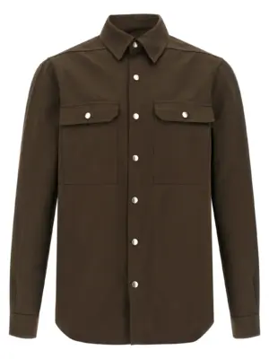'Outershirt' shirt RICK OWENS Brown
