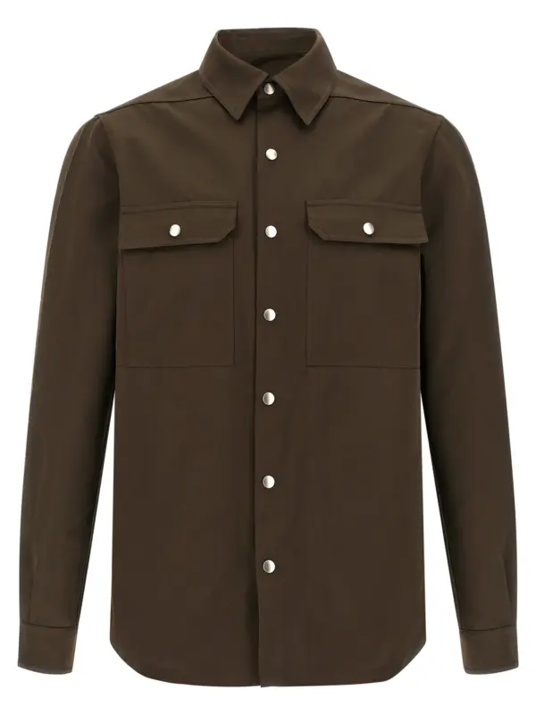 'Outershirt' shirt RICK OWENS Brown