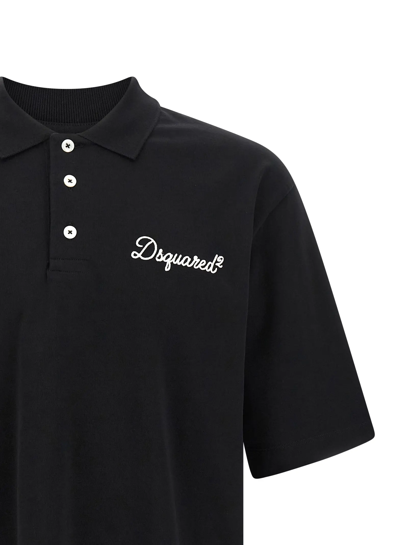 Поло Dsquared2 Dsquared2 Signature Чорне 3 'Dsquared2 Signature' polo shirt Man DSQUARED2 Black