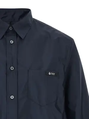 Re-nylon shirt Man PRADA Blue