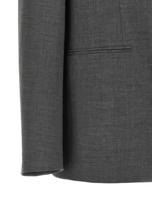 Wool blazer 54% polyester 44% wool 2% elastane MM6 MAISON MARGIELA Gray