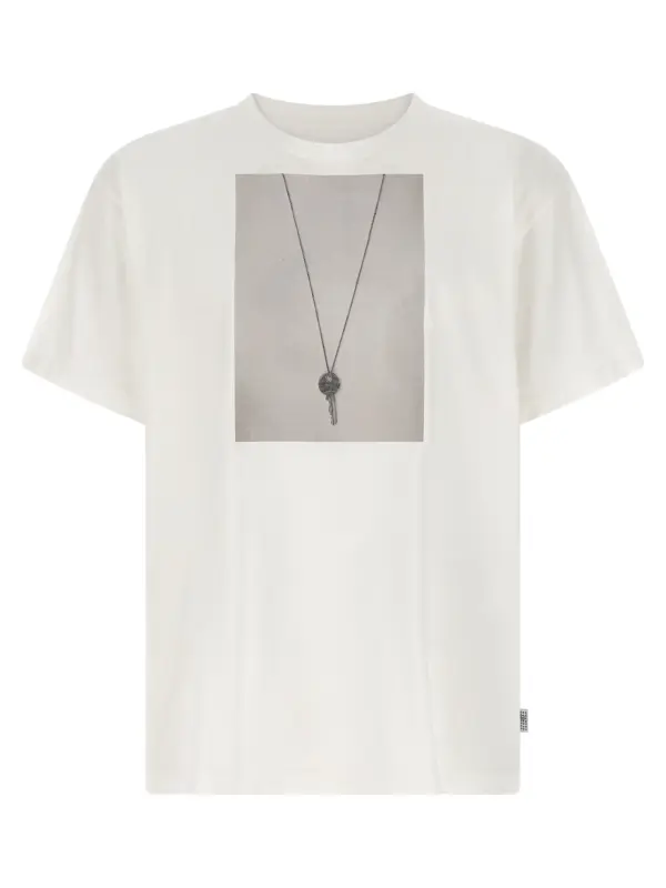 'chiave' print T-shirt MM6 MAISON MARGIELA White