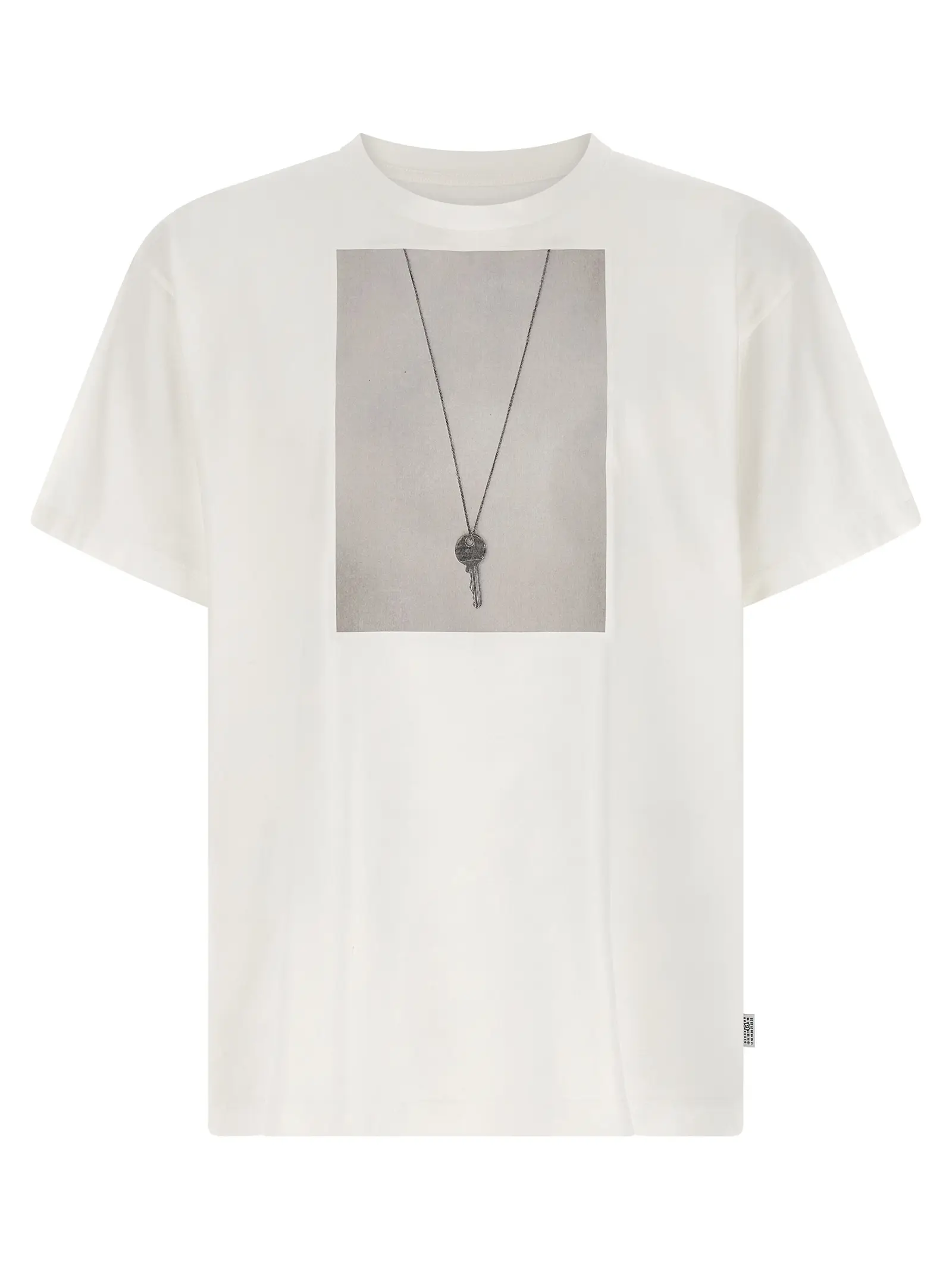 Футболка MM6 Maison Margiela Chiave Print Біла 1 'chiave' print T-shirt MM6 MAISON MARGIELA White