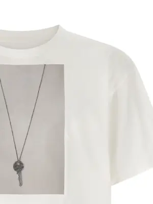 'chiave' print T-shirt Man MM6 MAISON MARGIELA White