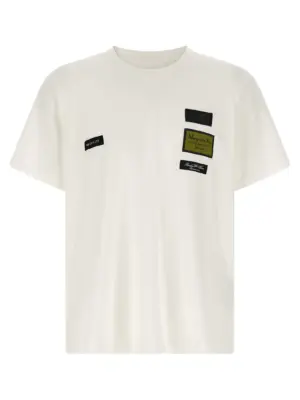 'etichette' patch t-shirt MM6 MAISON MARGIELA White
