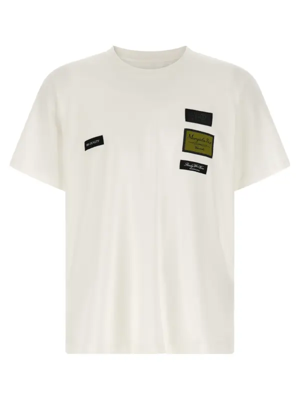 'etichette' patch t-shirt MM6 MAISON MARGIELA White