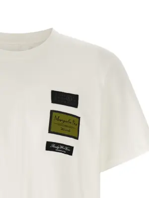 'etichette' patch t-shirt Man MM6 MAISON MARGIELA White
