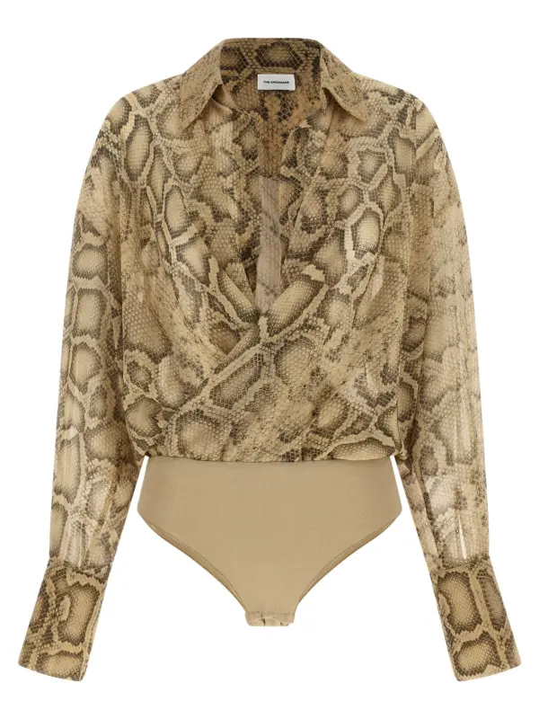 'Paloma' bodysuit THE ANDAMANE Beige