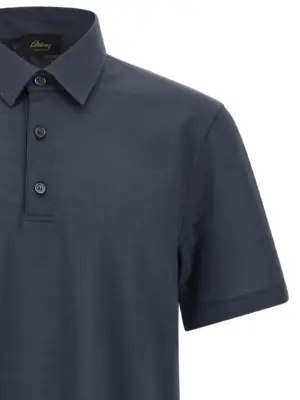 Cotton polo shirt Man BRIONI Blue