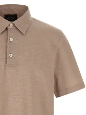 Cotton polo shirt Man BRIONI Beige