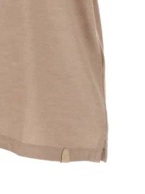 Cotton polo shirt 100% cotton BRIONI Beige